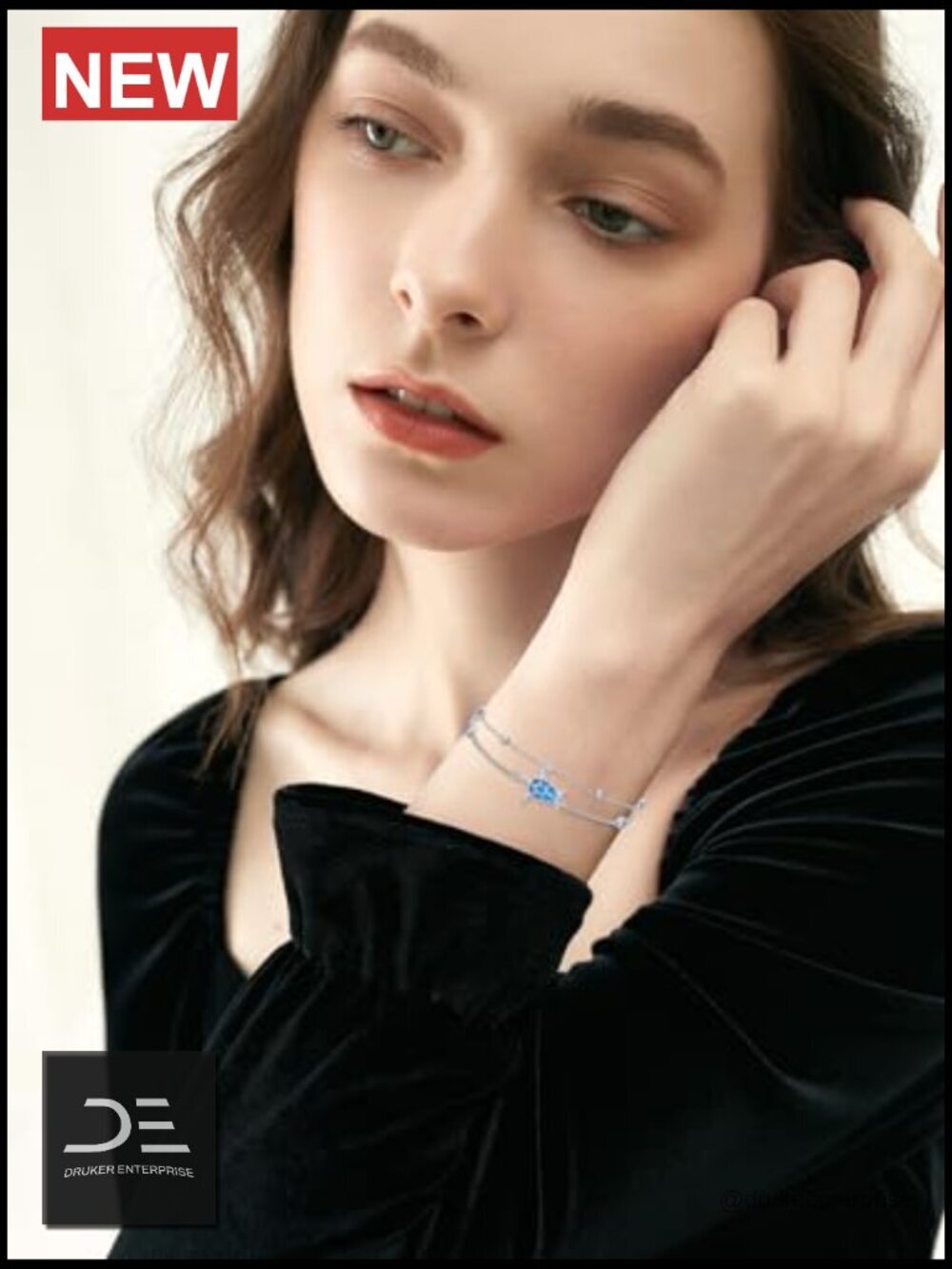 Sterling Silver Sea Turtle Double Layered Charm Bracelet - Picture 2 of 7